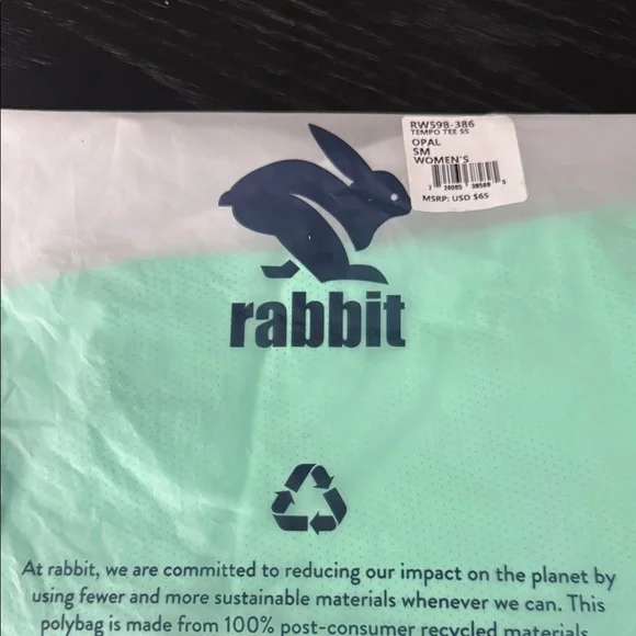 Mint Green Runin Rabbit T-Shirt - Picture 4 of 4